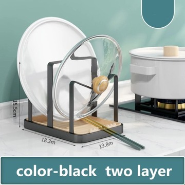 Kitchen Pot Lid Rack Multi-layer Organizer Shelf