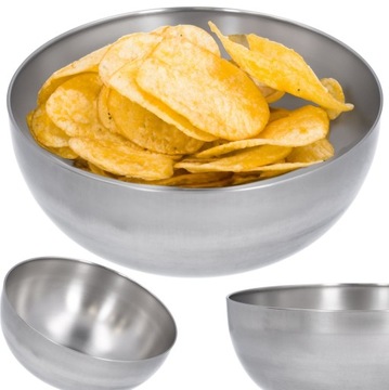 MISKA METALOWA 20cm 1,5L stal nierdzewna praktyczna do mieszania serwowania