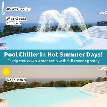 Фонтан для бассейна Dual Spray 2в1, белый