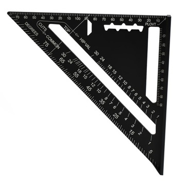 Гитарная линейка, треугольная линейка, черная, точная.