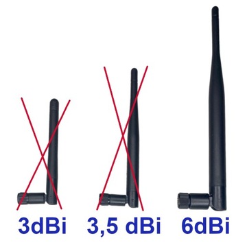 Антенна Wi-Fi 2,4 ГГц, 6 дБи, всенаправленная SMA-RP --2 шт. --