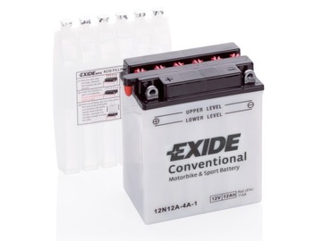 Motocyklowy akumulator 12 Ah EXIDE 12N12A-4A-1