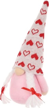 СЛОН ГНОМ УКРАШЕНИЕ НА ДЕНЬ СВЯТОГО ВАЛЕНТИНА ДЕВОЧКА РОЗОВЫЙ 20см