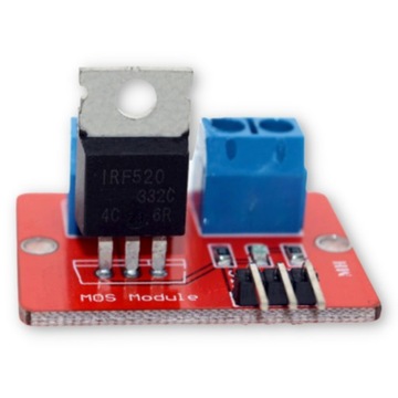 Исполнительный модуль питания IRF520 MOSFET 24 В/5 А ШИМ-регулирование Arduino Raspberry