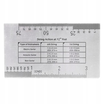 Измеритель действия струны Многофункциональная линейка для измерения высоты WF