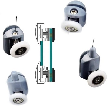 Ролики для душевой кабины – 8 шт. Руххи 22900