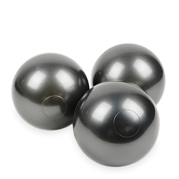 Piłeczki suchy basen 7cm 50sztuk metaliczny grafit