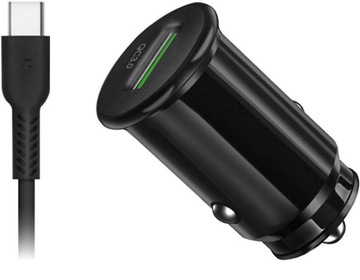 Ładowarka QC 3.0 + kabel USB typ-C ACCU3QC30B+CC
