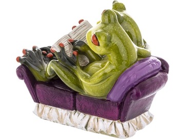 Декоративная статуэтка 11 х 15 х 8,5 см - Лягушки на диване