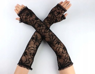 Черные женские перчатки до локтя, 20-30-е годы, вечерний выпускной.