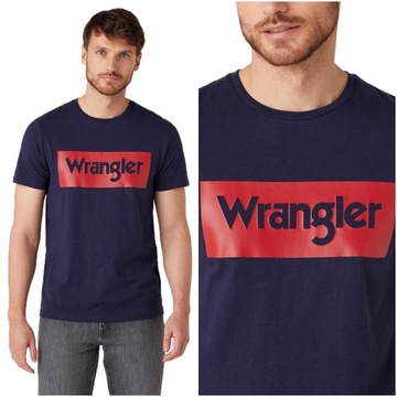 WRANGLER SS MĘSKA KOSZULKA T-SHIRT NADRUK LOGO M