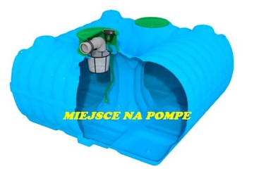 Подземный бак для дождевой воды 3000л БОЛТОВЫЙ комплект MY WATER плоский FLAT низкий