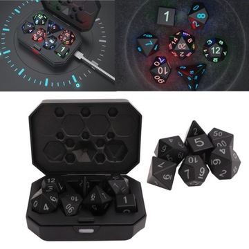 wkv-7 шт. ИГРОВЫЕ КОСТИ СВЕТОДИОДНОЕ ОСВЕЩЕНИЕ