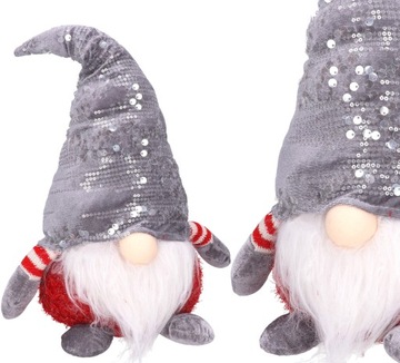 SKRZAT KRASNAL MIKOŁAJ GNOM Z BRODĄ NA PREZENT POD CHOINKĘ DUŻY 41cm