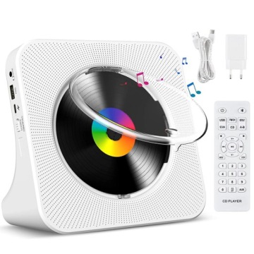 Odtwarzacz CD Głośnik Przenośny Bluetooth AUX LCD