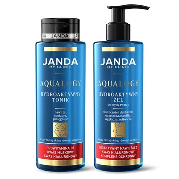 Janda ZESTAW na Prezent My Clinic Aqualogy Hydroaktywny tonik + żel