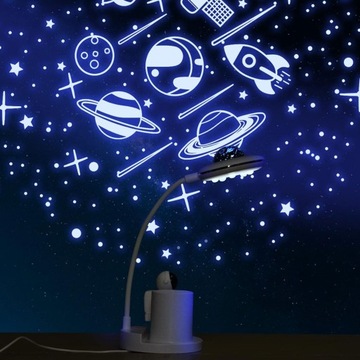 СВЕТОДИОДНАЯ НАСТОЛЬНАЯ ЛАМПА USB-C ДЛЯ ЗАЩИТЫ ГЛАЗ С ПРОЕКТОРОМ И ДЕРЖАТЕЛЕМ РУЧКИ