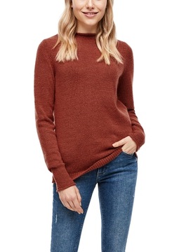 Moda Swetry Swetry z okrągłym dekoltem s.Oliver Sweter z okr\u0105g\u0142ym dekoltem czerwony W stylu biznesowym 