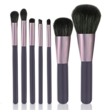 Zestaw Profesjonalnych Pędzli Do Makijażu w Tubie Violet Etui Pędzelki 7W1