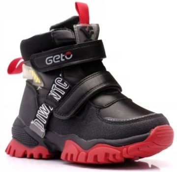 BUTY ZIMOWE CHŁOPIĘCE OCIEPLANE ŚNIEGOWCE RZEPY 27