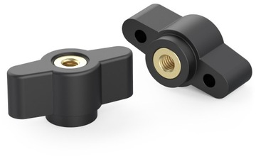 POKRĘTŁO MOTYLKOWE PRZELOTOWE M6 28mm UCHWYT GAŁKA
