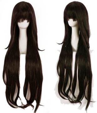 LADY GAGA PERUKA OMBRE пряди BLACK HAIR прямые BLOND LONG ANIME 60cm