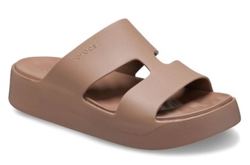 Crocs 209409-2Q9 Gateway Platform H-Strap brązowe klapki W7 37-38