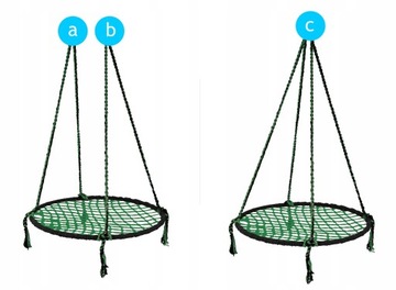 Садовые качели ГНЕЗДО АИСТИ для детей БИНГО большие 100СМ обруч МЕТАЛЛ