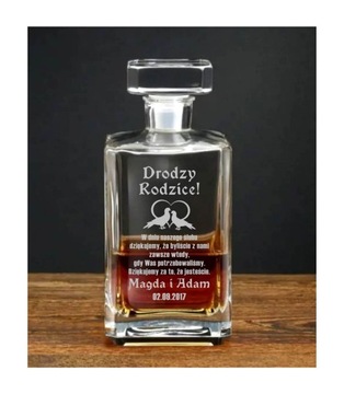 Karafka z Grawerem Whisky Prezent Jubileusz GRAWER