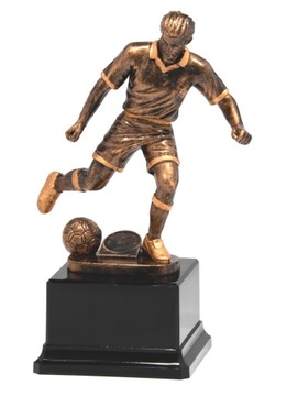 Statuetka PIŁKA NOŻNA zawody PIŁKARZ turniej strzelec konkurs NADRUK 26 cm