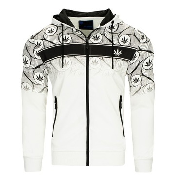 TM08 roz. XL ROZPINANA BLUZA MĘSKA Z KAPTUREM