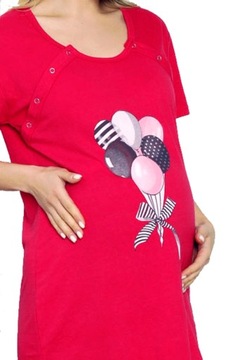 Koszula Koszulka nocna ciążowa karmienia XXXL napy