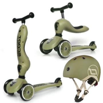 Scoot And Ride Highwaykick 1 2w1 Jeździk i hulajnoga 1-5 lat + Kask XXS-S