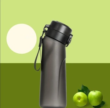 Бутылка для воды Air Up со специями, 650 мл, 7 шт., много вкусов, черный