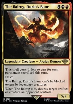 The Balrog, Durin's Bane - legendarny demon @@@