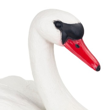 ŁABĘDŹ PLASTIK FIGURA PŁYWAJĄCA ŁABĘDZIA FIGURKA OZDOBA STAWU OCZKA