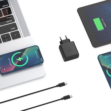 ЗАРЯДНОЕ УСТРОЙСТВО ДЛЯ SAMSUNG SUPER FAST CHARGE + КАБЕЛЬ 45 Вт