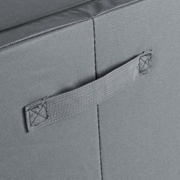 ЧЕХОЛ С РАМКОЙ-ОРГАНАЙЗЕРОМ ДЛЯ ПУХОВОГО БЕЛЬЯ СЕРЫЙ, ТВЕРДЫЙ