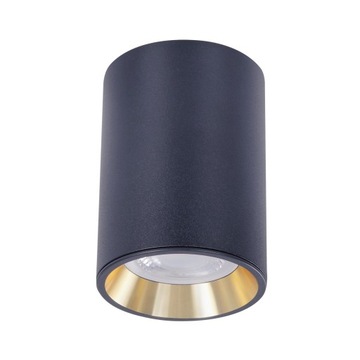 Oprawa sufitowa tuba GU10 CZARNA IP20 SPECTRUM