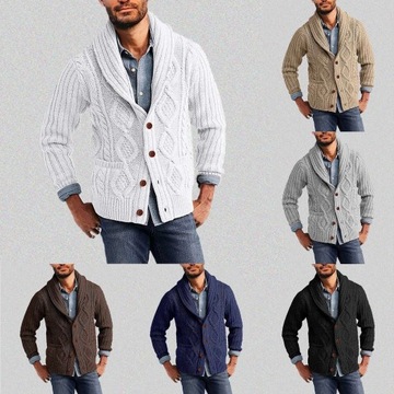 2023 Men's Cardigan Sweater Autumn Winter Fashion