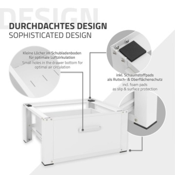 База для стиральной машины База 63x54x31 см с выдвижным ящиком в