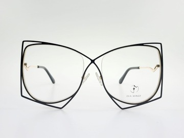 Oprawki Eva Minge EMP 1025 C1 PREMIUM OKULARY DUŻE Damskie Ekstrawaganckie