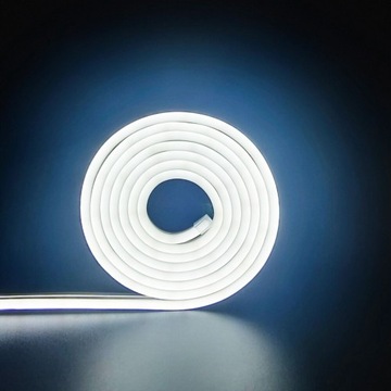 TAŚMA LED NEON FLEX 12V BIAŁA ZIMNA 1 M 10W 6x12