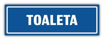 Tabliczka TOALETA 30x10 cm UV
