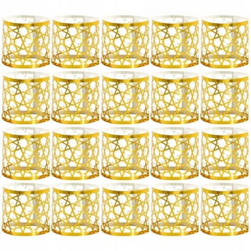 ЗОЛОТОЙ ДЕКОР СВЕЧИ-ВЕНКИ, 50 ШТ.