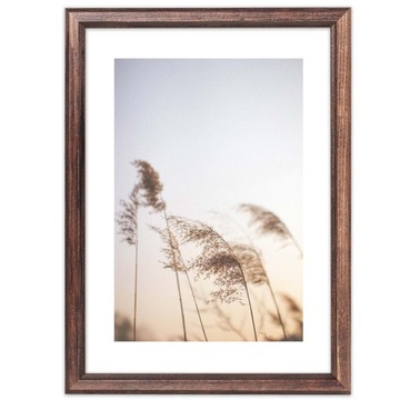 Классическая деревянная фоторамка Коричневая А5 15х21