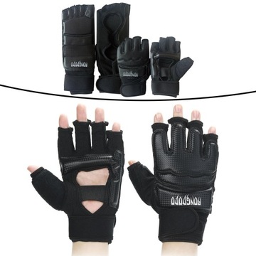 -Боксерские перчатки, полумитенки для Муай Тай, Каратэ, борьба, борьба, парринг S