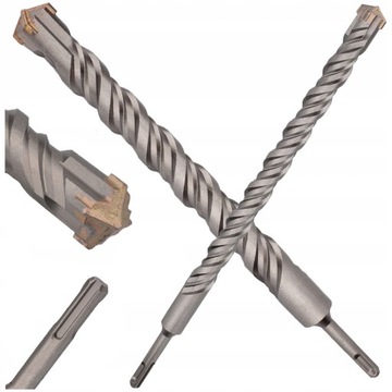 WIERTŁO DO MURU BETONU KOŃCÓWKA KRZYŻOWA WIDIOWE 16x1000mm SDS-PLUS WIDIA