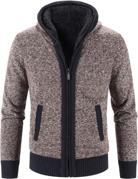 Sweter zestaw kolorów zima mężczyźni sweter z długim rękawem gruby aksamit