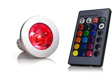 KOLOROWA ŻARÓWKA RGB DYNAMICZNIE ZMIENIAJĄCA GU10